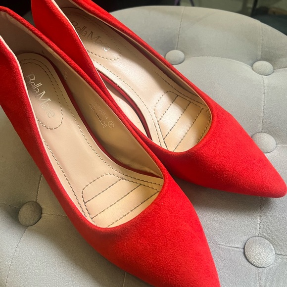 Red Classic Pump Heels - Picture 7 of 8